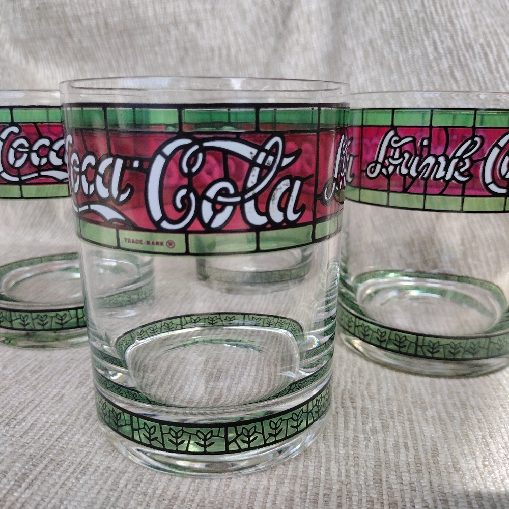 Vintage Coca-Cola Glasses Set Of 4